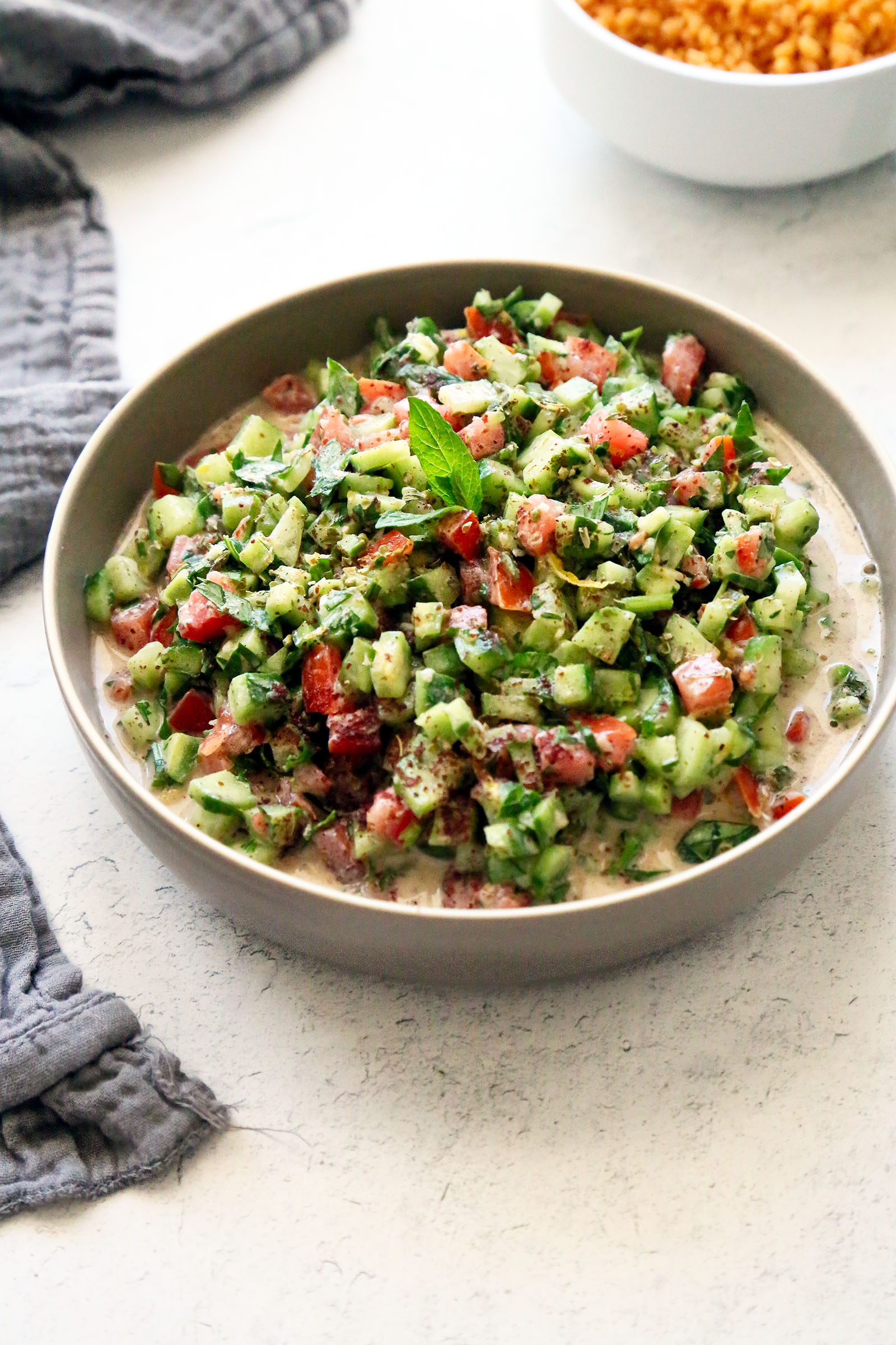 Mediterranean Tahini Cucumber Salad Crave Worthy