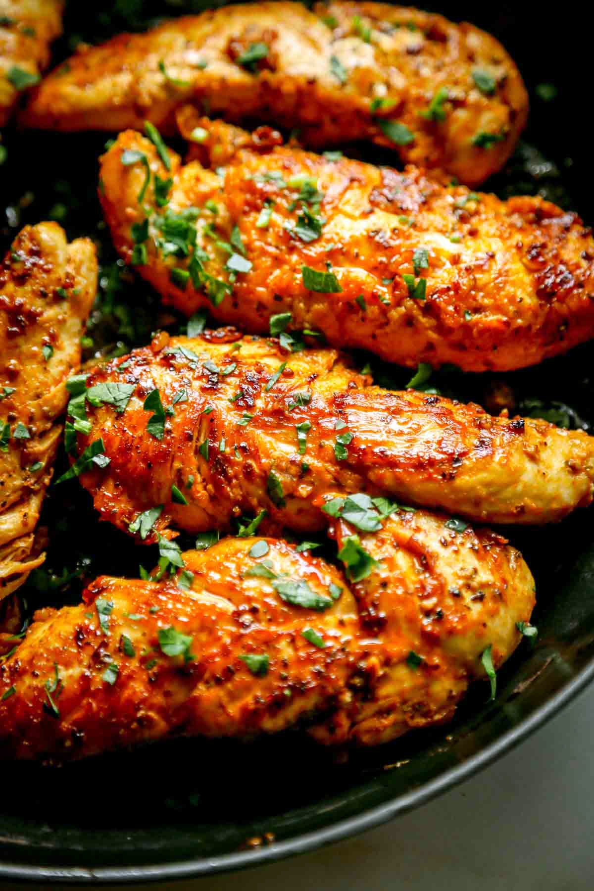 Chicken Tenders in a Skillet