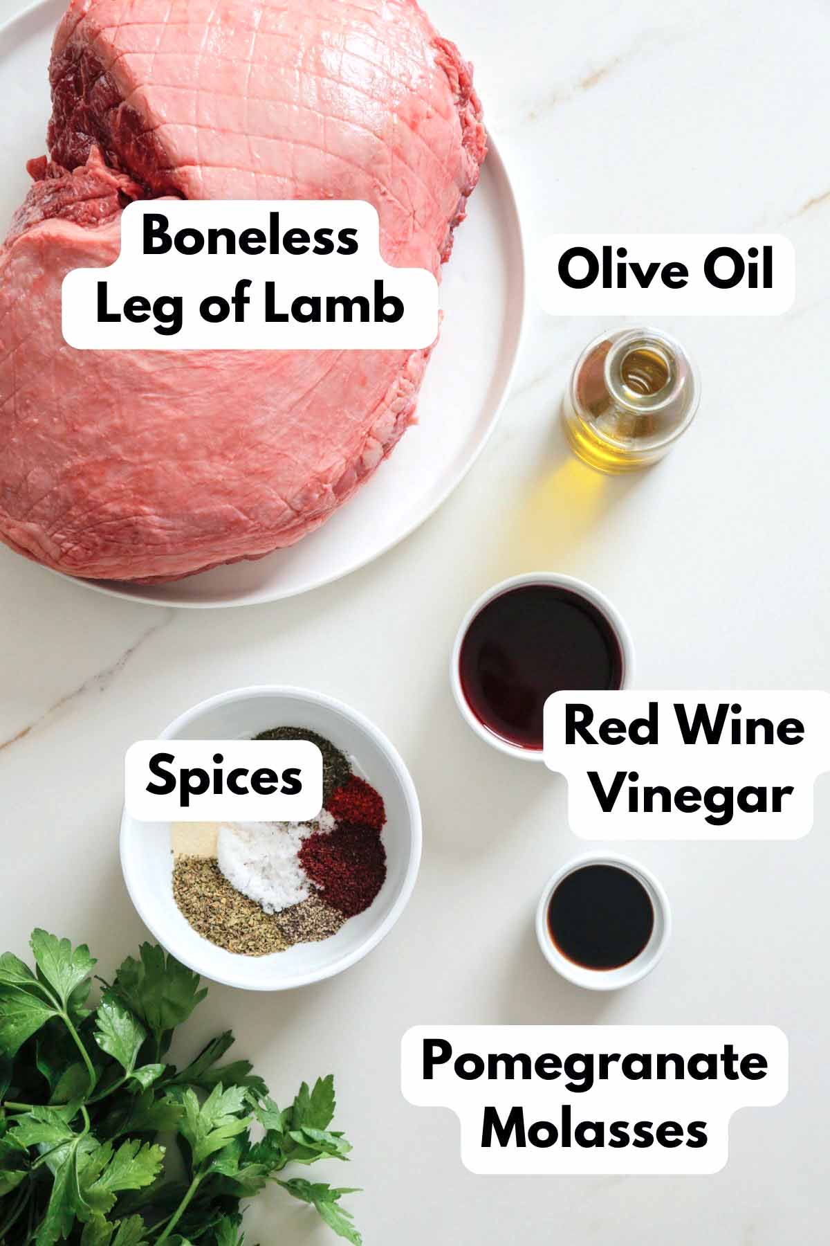Slow Cooker Leg of Lamb Ingredients