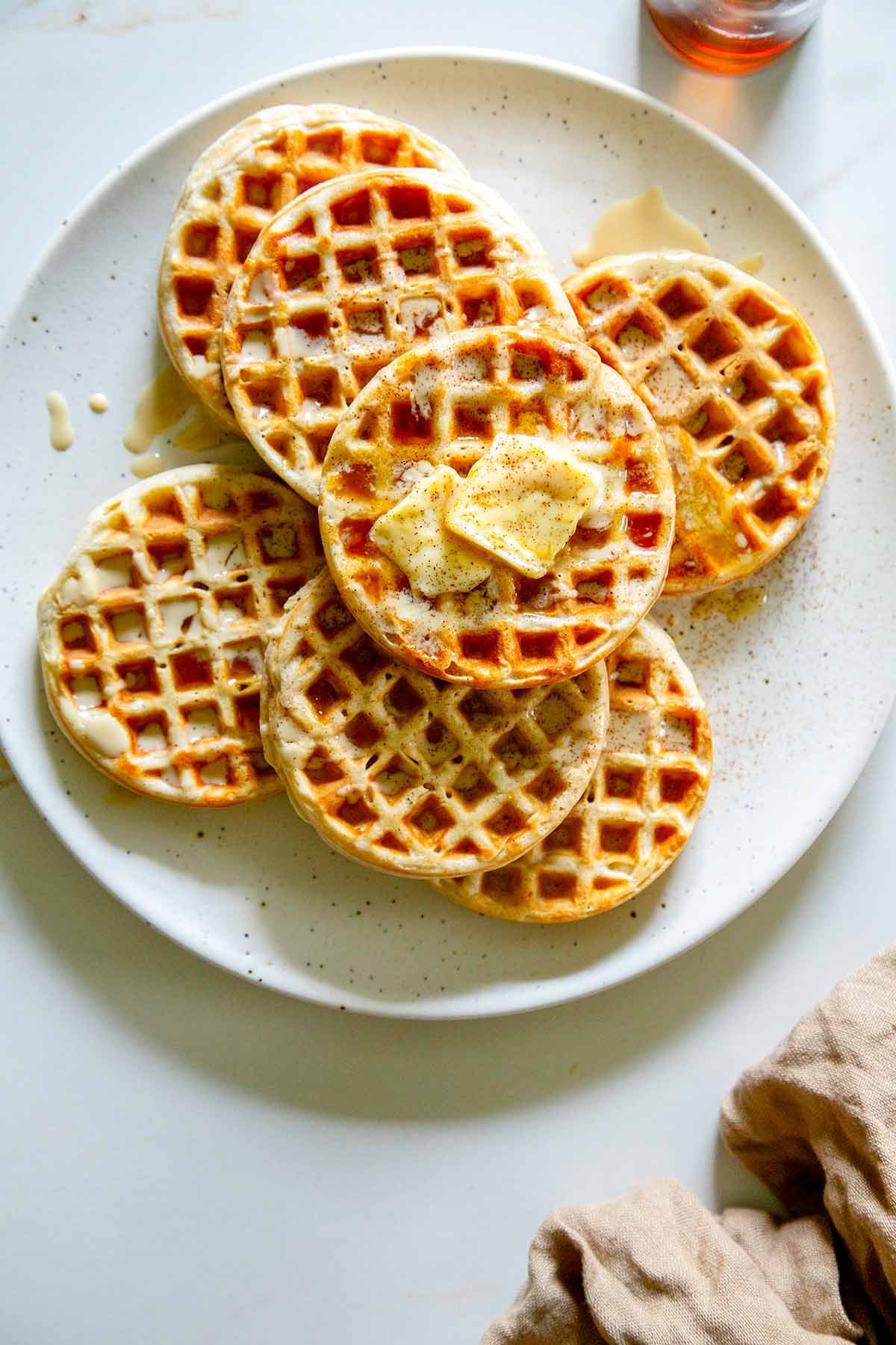 Cinnamon Tahini Waffles