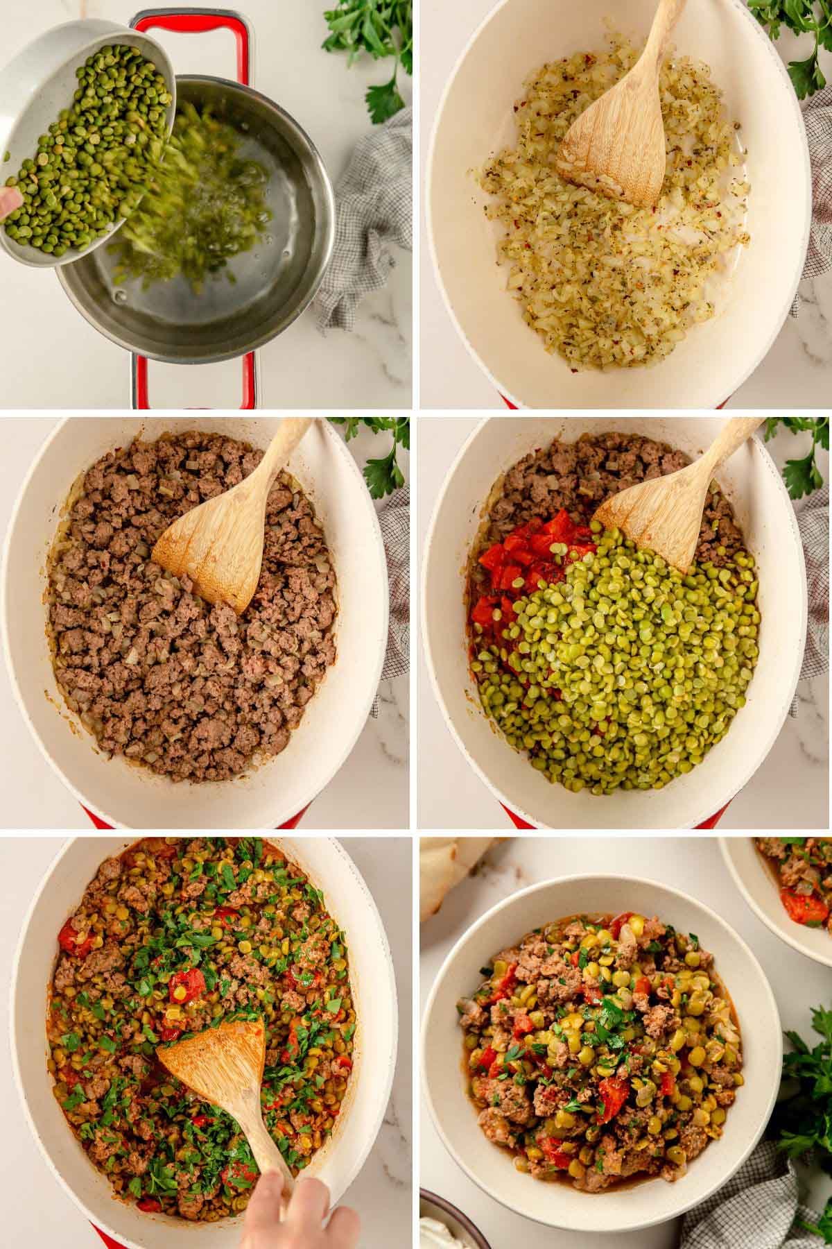 How to Make Mediterranean Beef and Lentils Step-by-Step