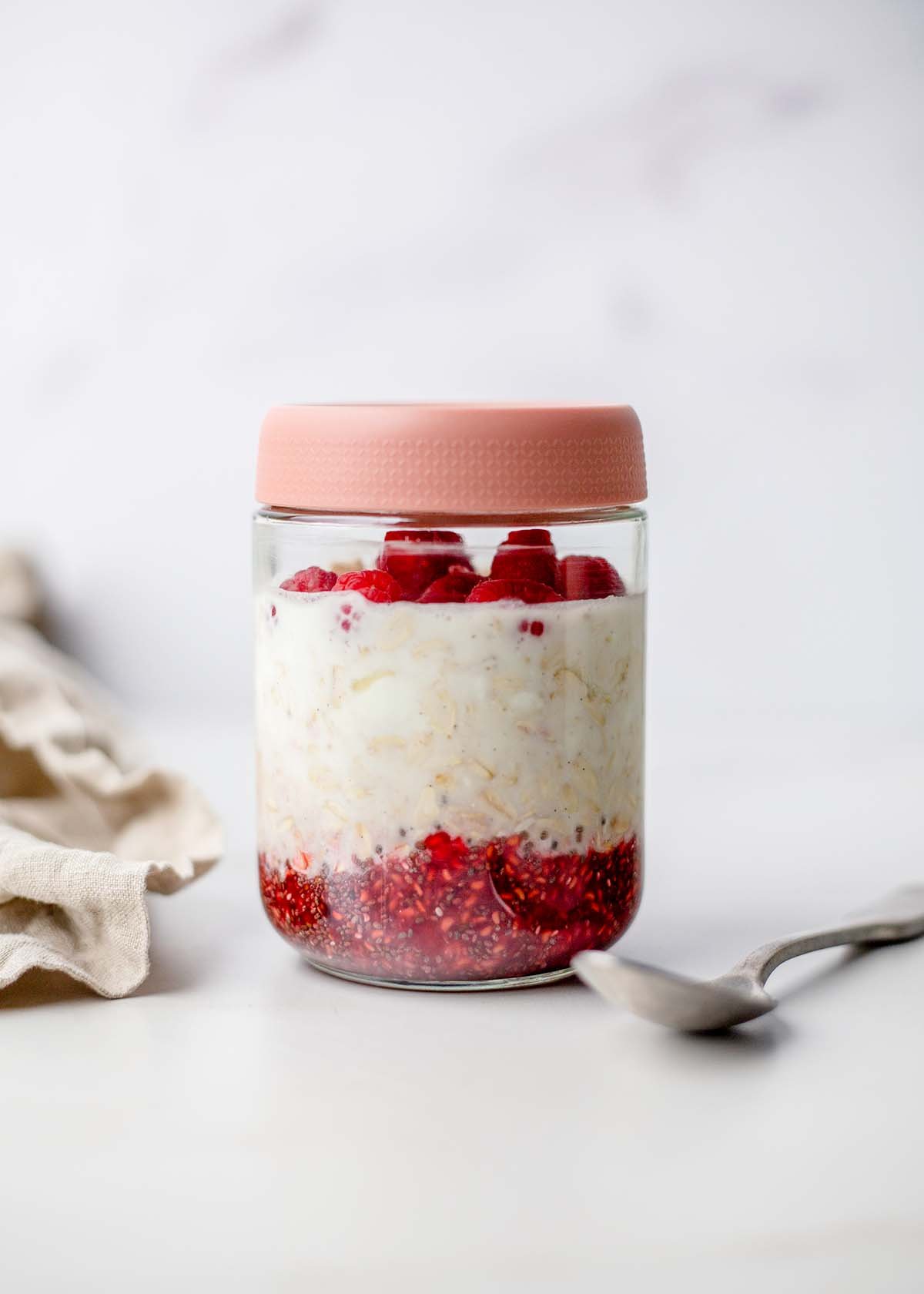 Raspberry Overnight Oats