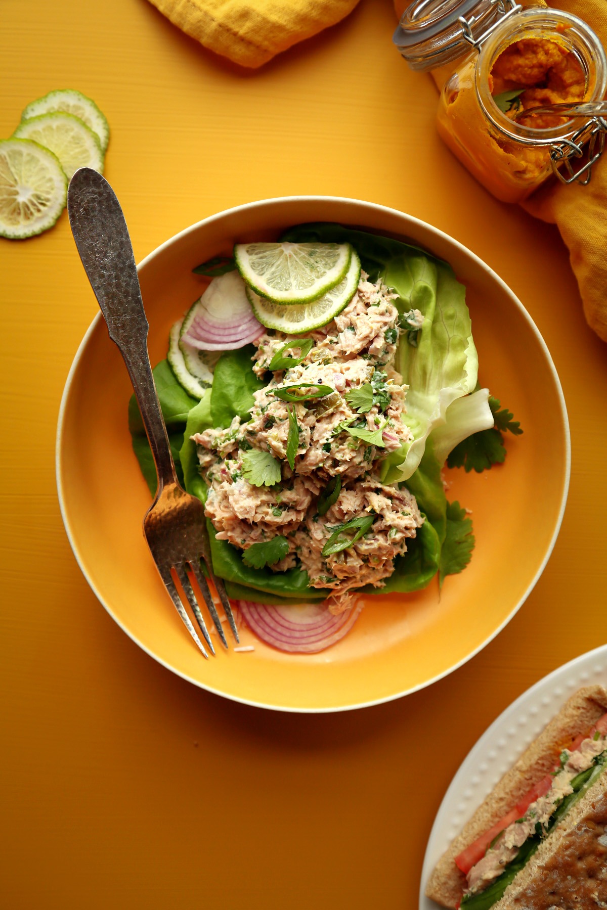 Tuna-Salad-Over-Boston-Lettuce-