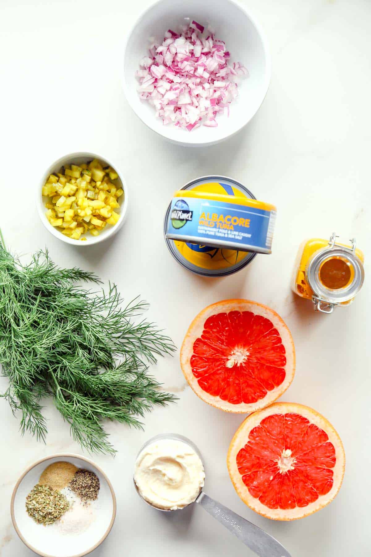 Healthy Tuna Salad Ingredients