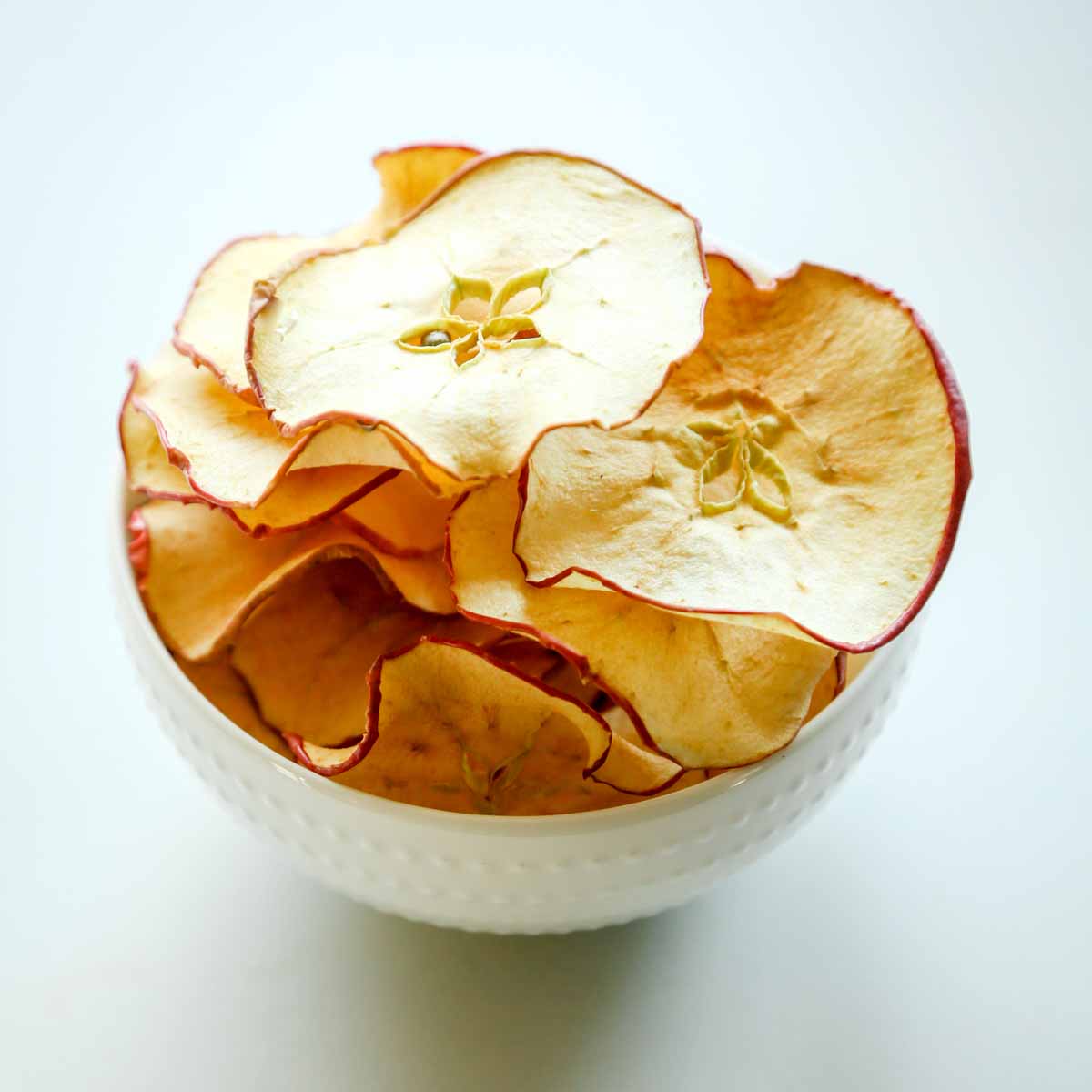 Dehydrated Apples in a Bowl