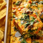 Healthy Egg Bake with Spinach and Sweet Potatoes