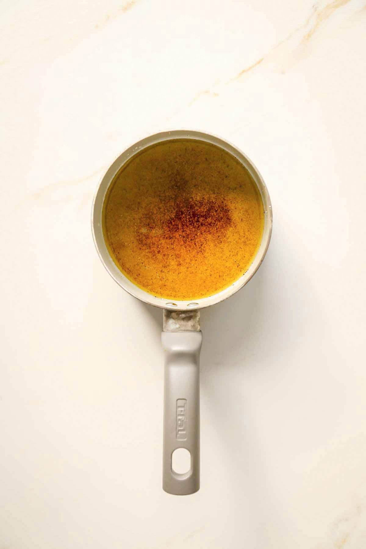 Spices Warming in Olive Oil