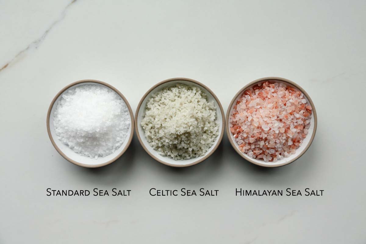 Celtic Sea Salt, Sea Salt, and Himalayan Salt in Comparison
