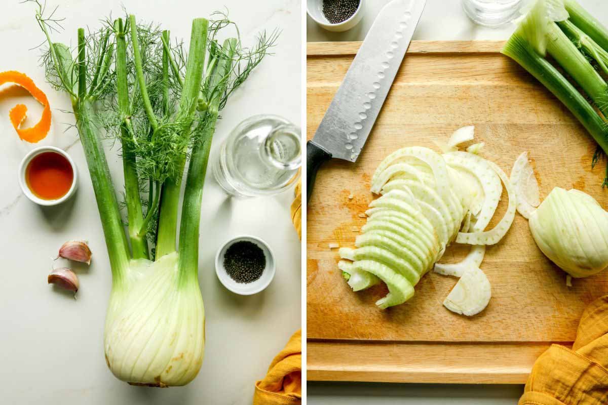 Quick Pickled Fennel Ingredients 