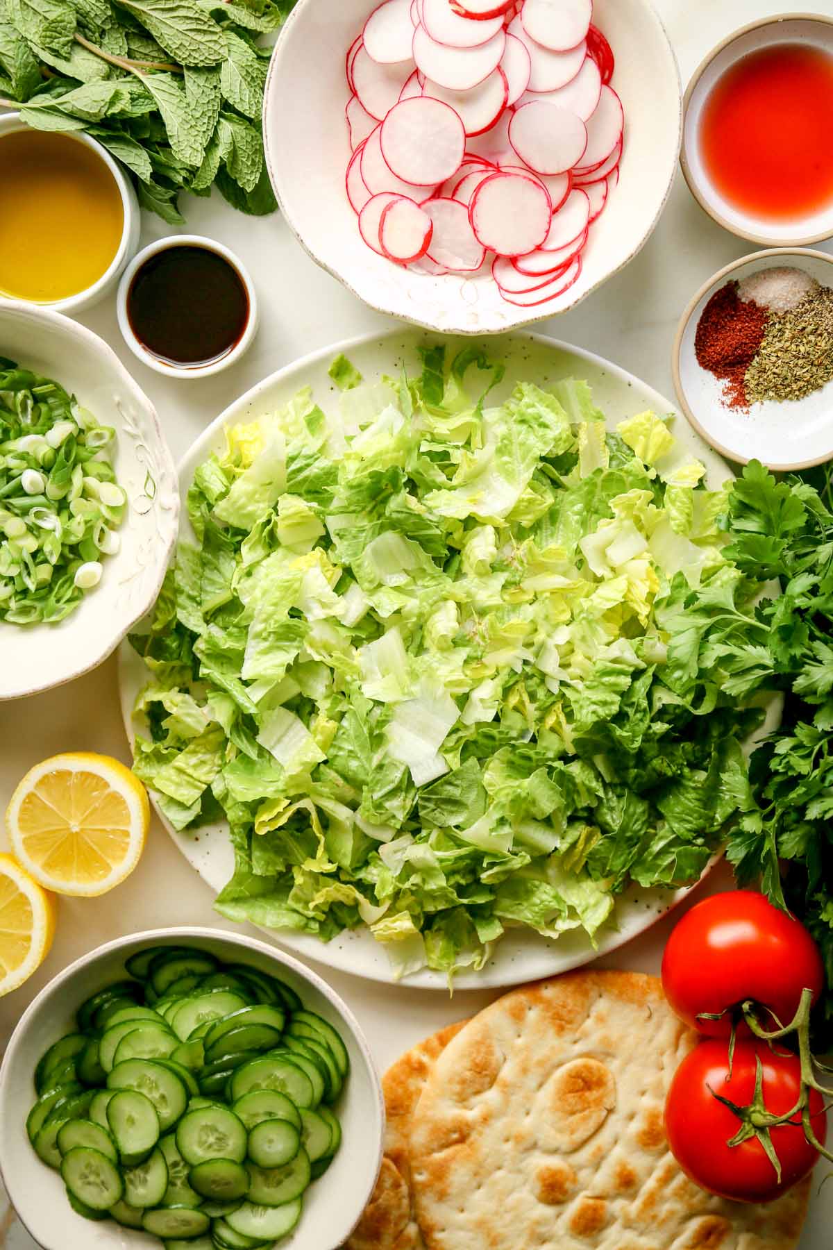 Fattoush Ingredients
