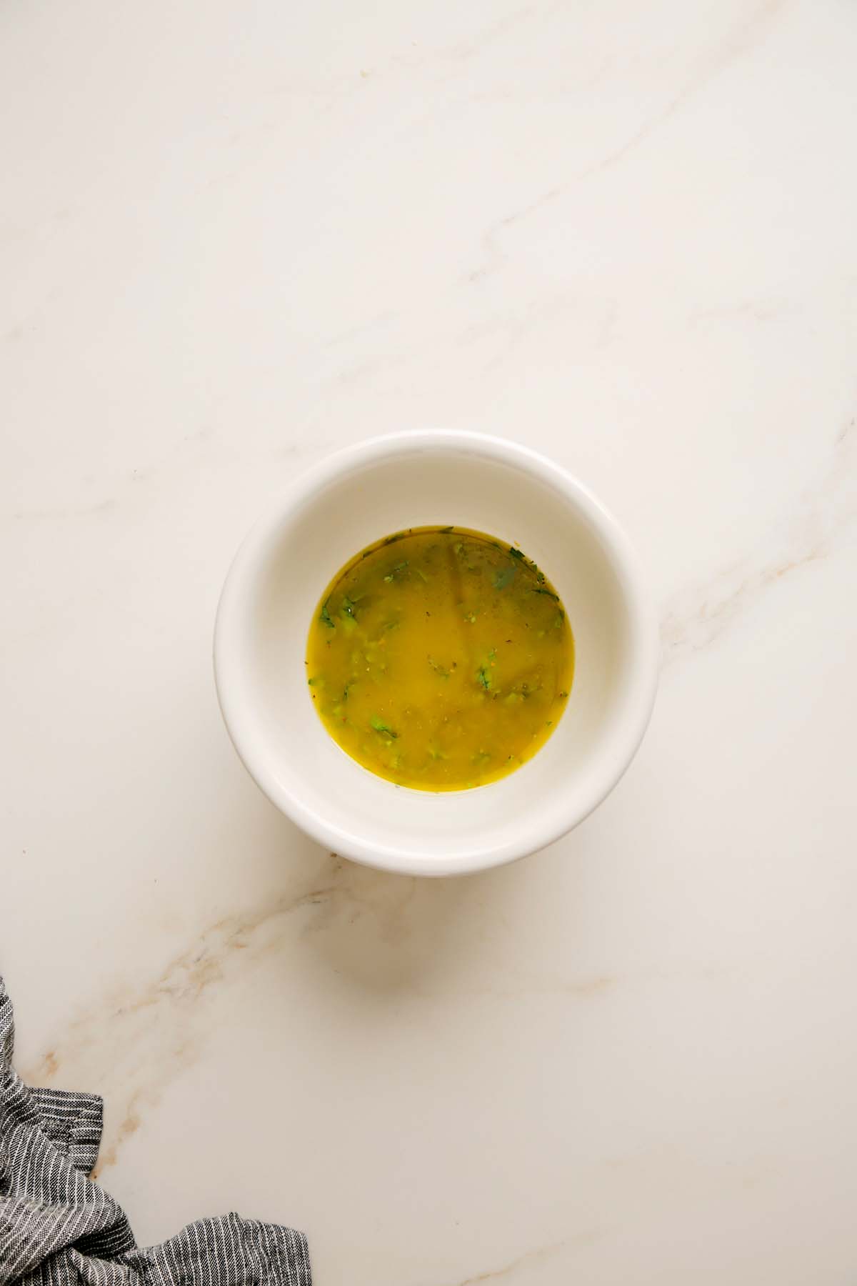 Italian Dressing in a Bowl