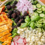 Blackberry Chicken Salad with Blue Cheese and Blueberry Balsamic Vinaigrette Recipe