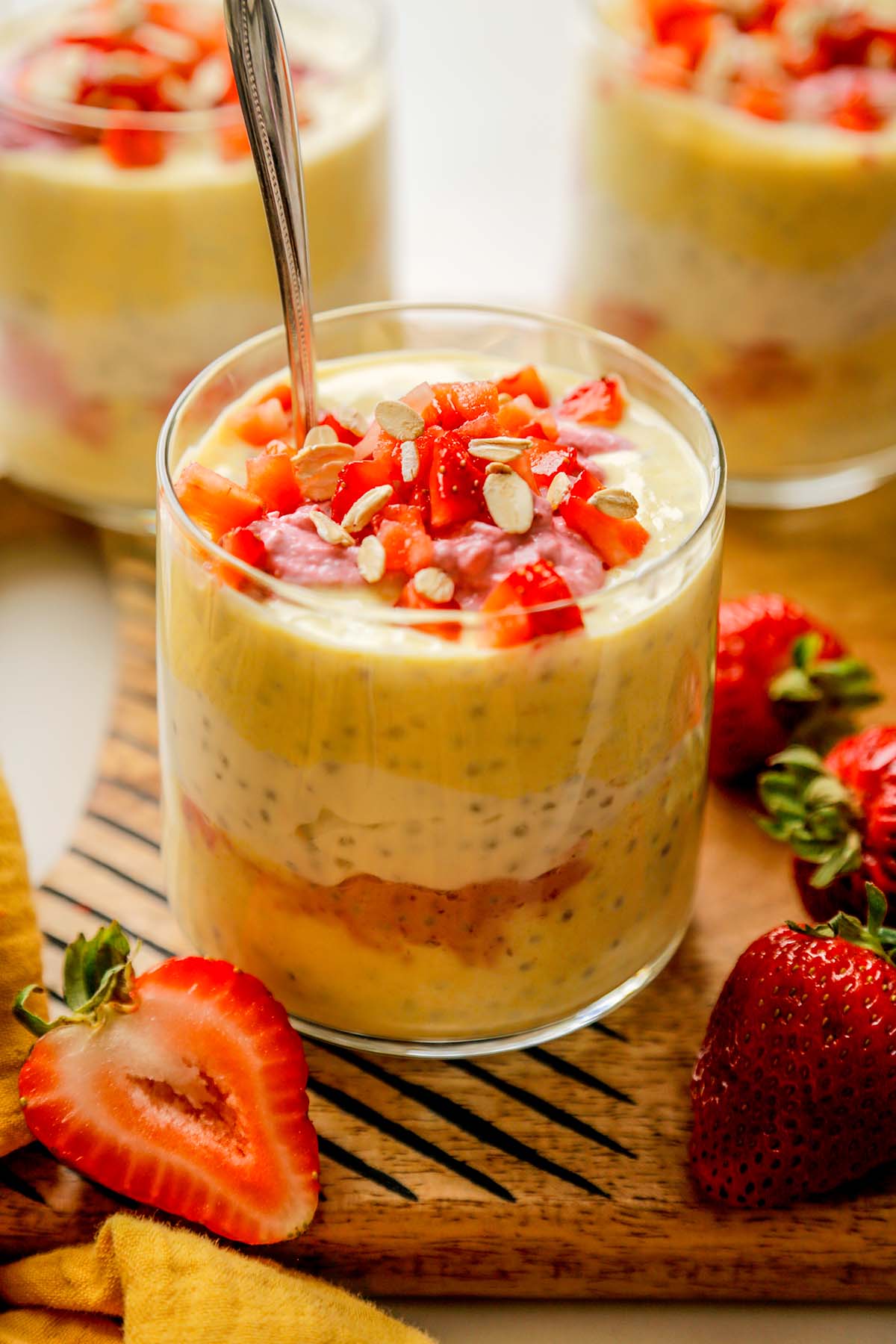 Chia Pudding Recipe with Lemon and Strawberries