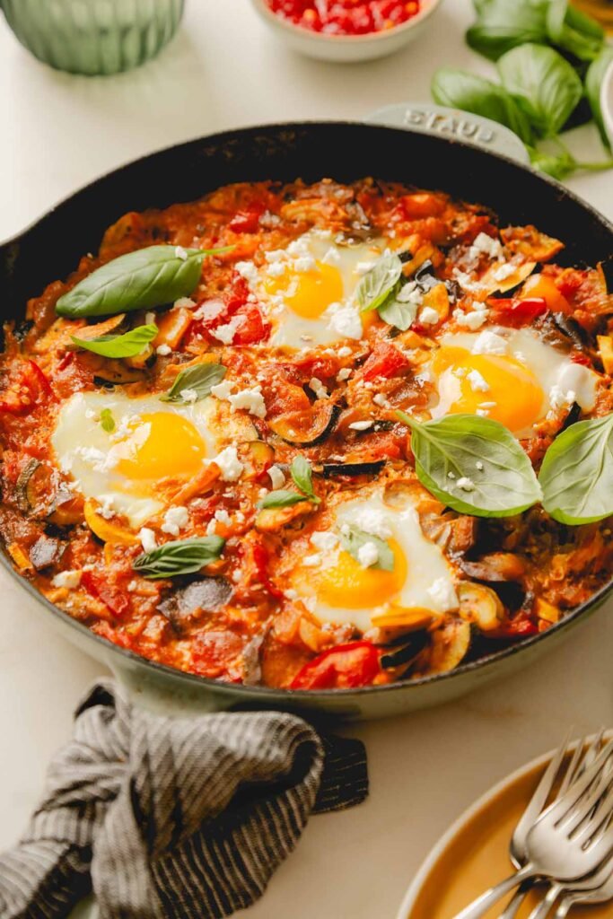 Vegetable Breakfast Skillet with Eggs