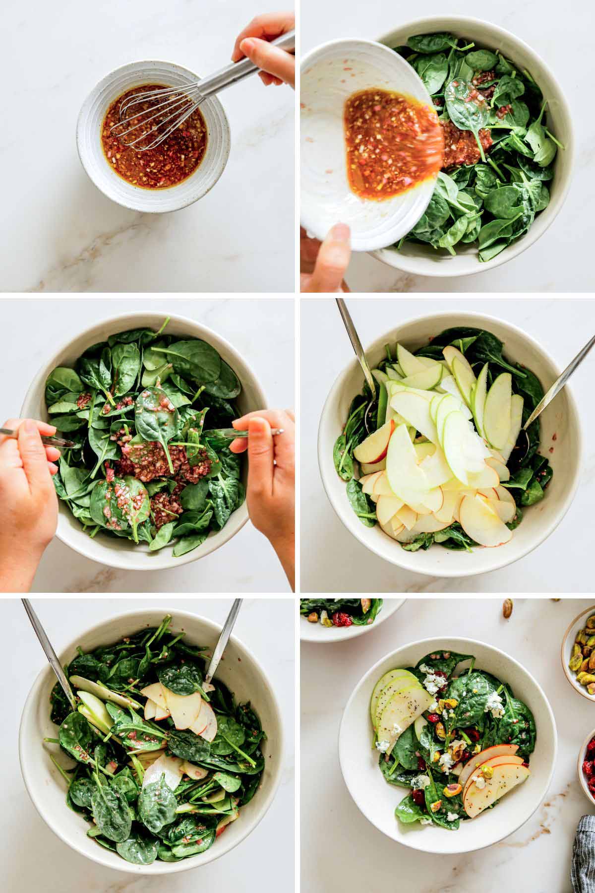 Spinach Salad Recipe Preparation Steps