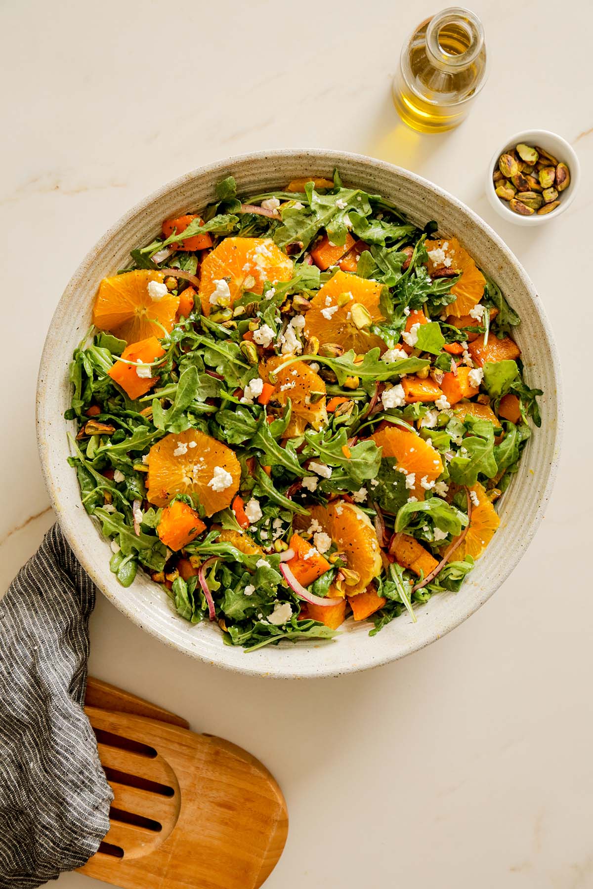 Roasted Butternut Squash Salad with Orange and Feta Recipe