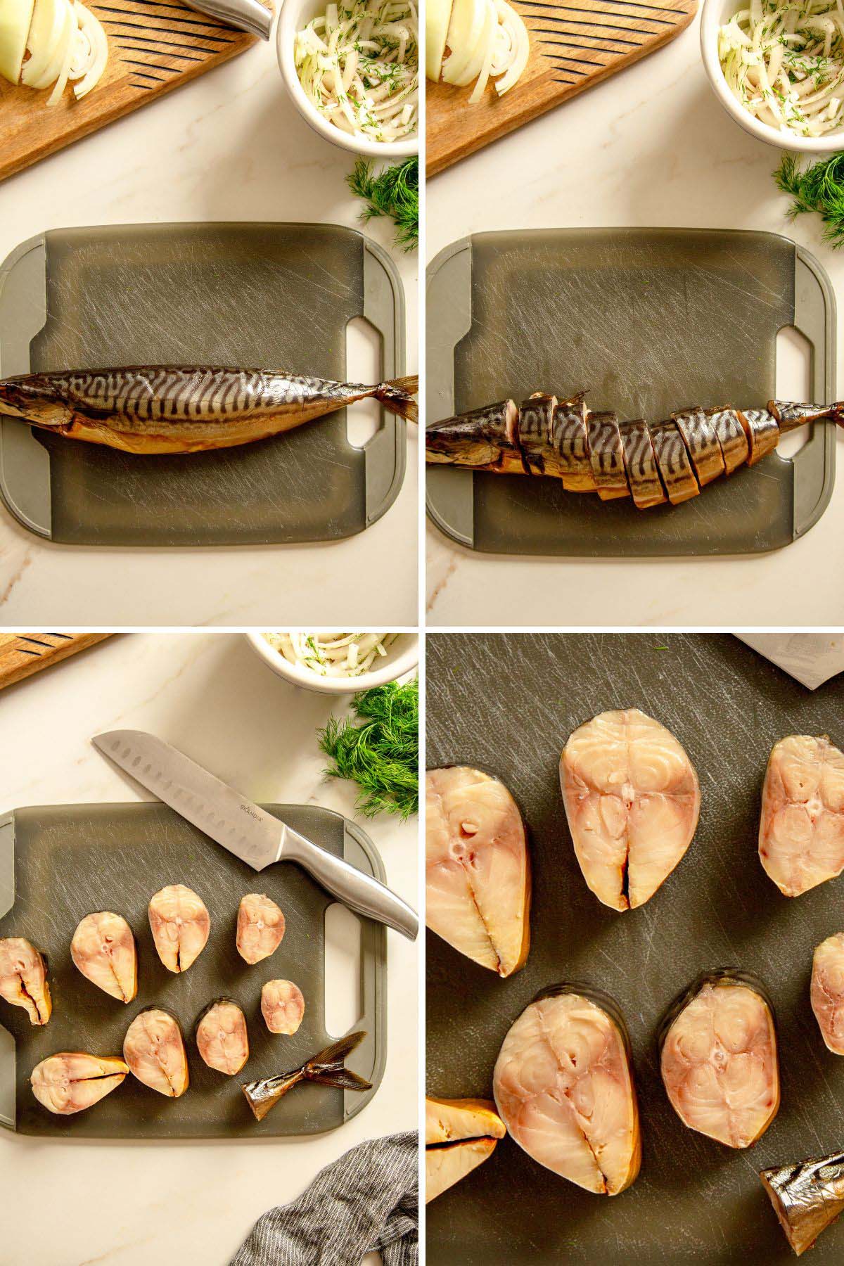 How to Cut Cold Smoked Mackerel