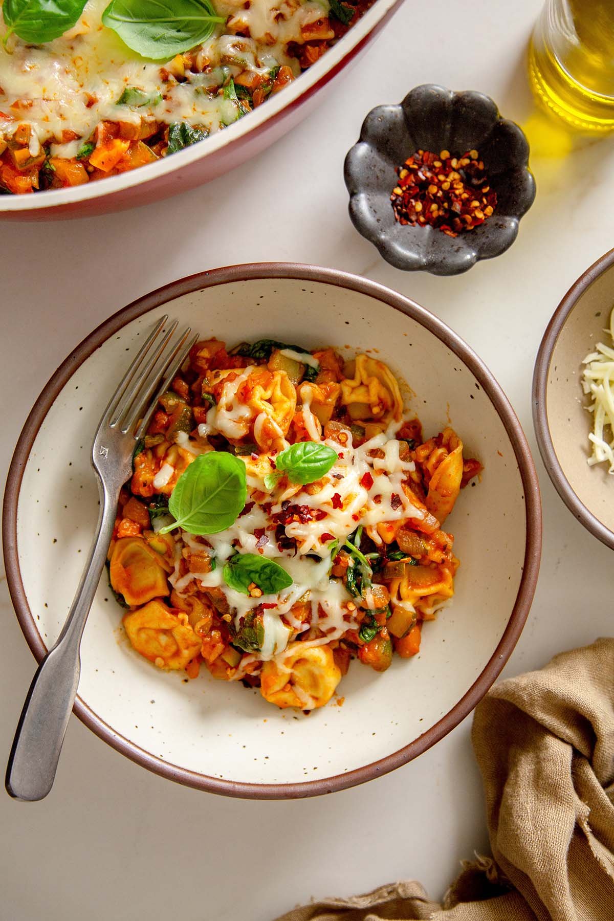 Easy Cheese Tortellini with Vegetables