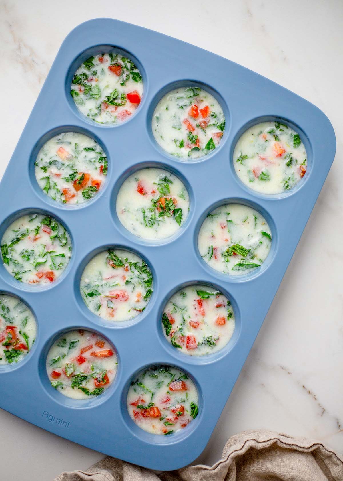 Egg white bites before baked