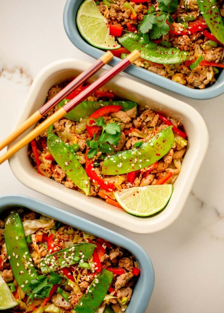 Ground Turkey Egg Roll in a Bowl