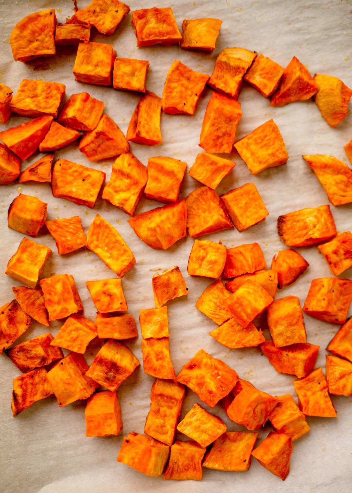 Roasted sweet potatoes