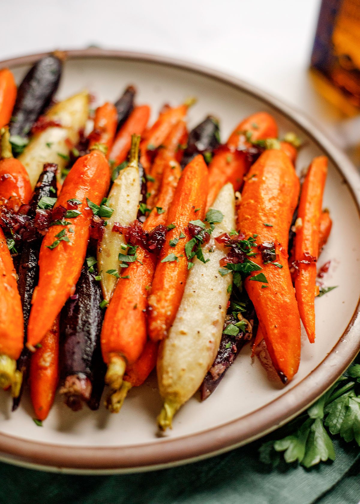 Up Close Honey Roasted Carrots