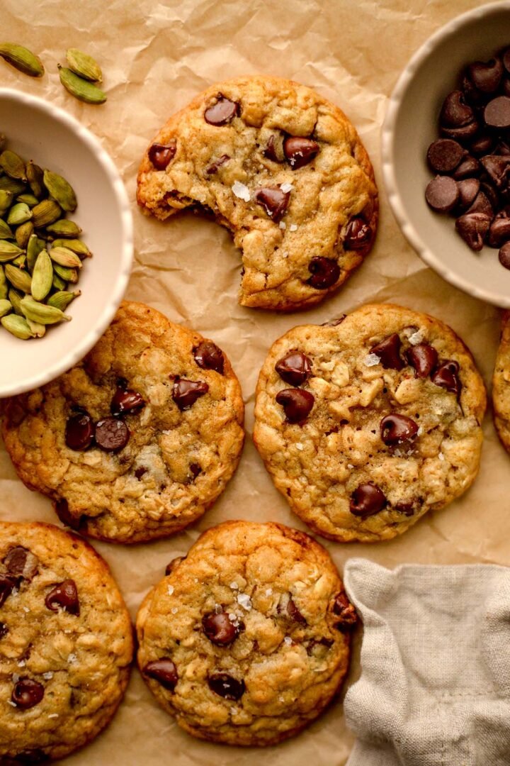 The best oatmeal chocolate chip cookies