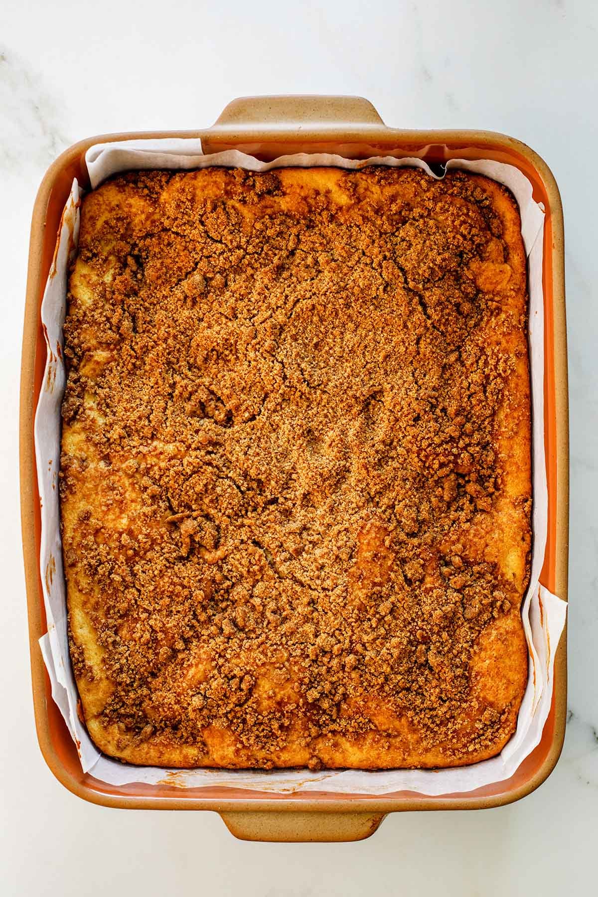 Coffee Cake Baked in Pan