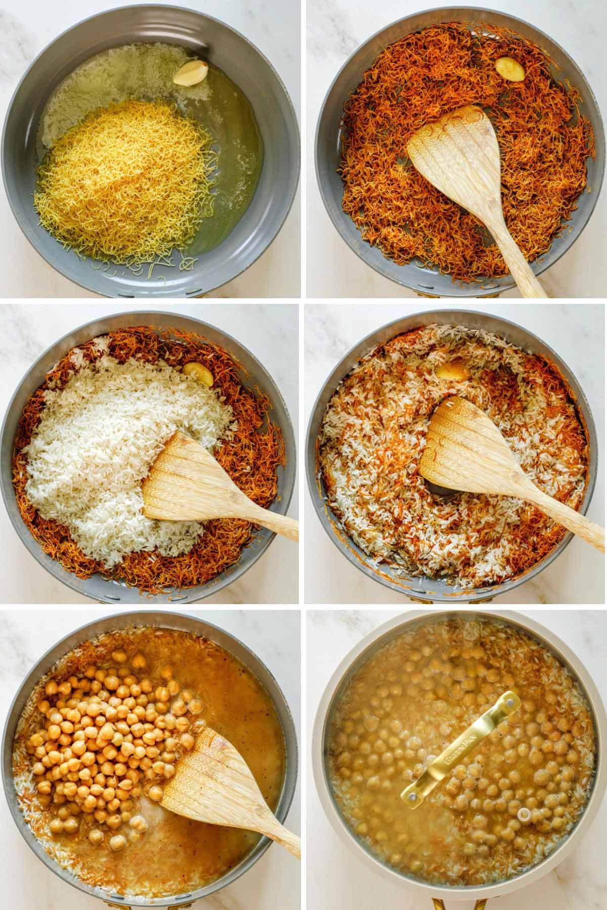 How to Make Vermicelli Rice with Chickpeas