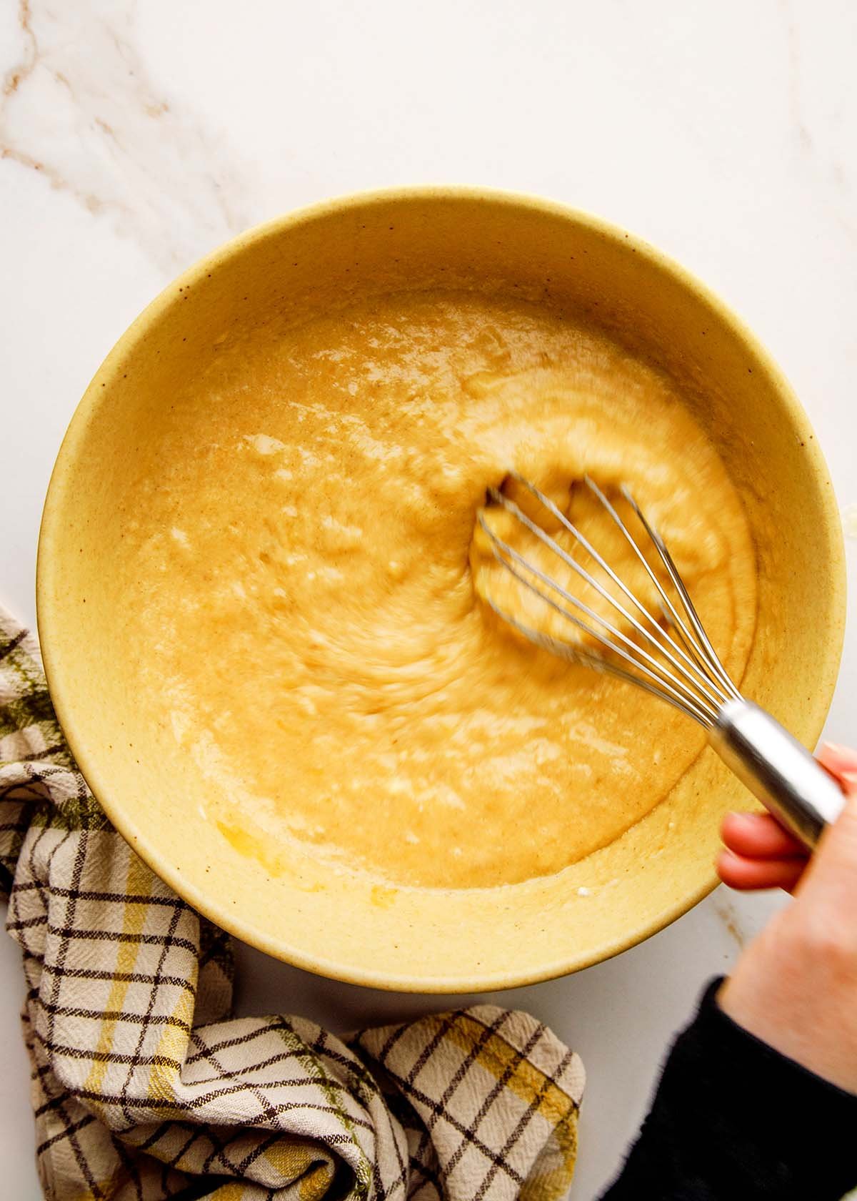 Whisking Wet Ingredients