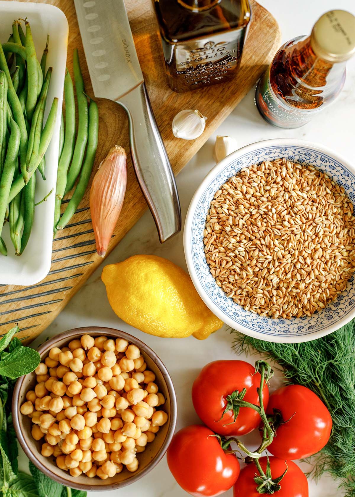Farro Green Bean Salad Ingredients